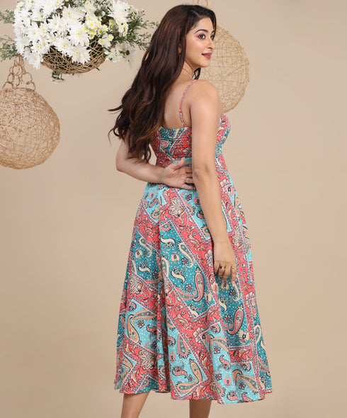 Vneck Strappy Holiday Dress